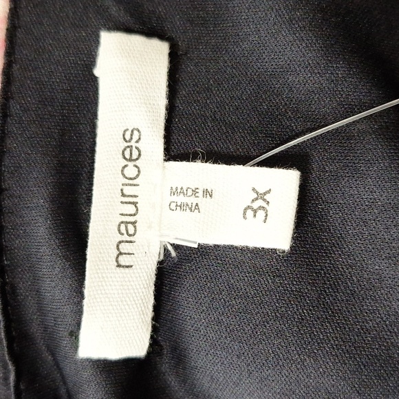 Floral NEW Black Red, Pink Wrap Ruffle Hem Flowy Boho Skater Dress Plus Size 3X - Picture 15 of 16